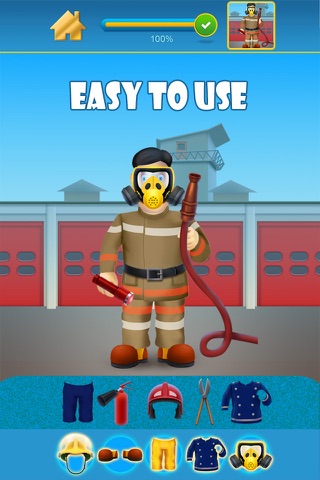 Fireman and Policeman Junior City Heroes - Copy and Draw Fire Rescue Maker Free Game screenshot 4