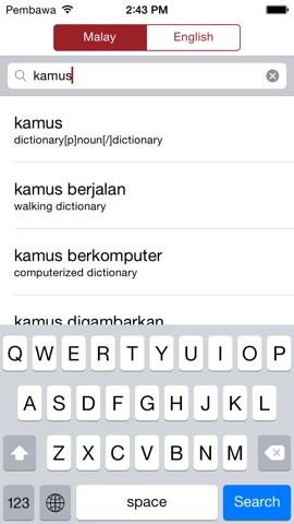 Kamus - Dictionary of Bahasa Malaysia ~ Englishのおすすめ画像3