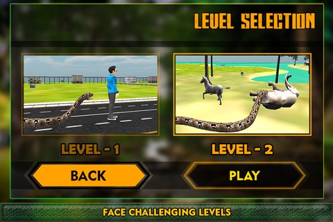 Real Snake Attack Simulator 3D – Hunt for wolf, elephant, tiger & survive in the jungle screenshot 4