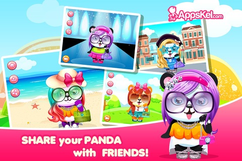 Baby Pet Vet & Dress Up Panda - Little Toy Bear Virtual Salon For Gummy Pop Girls and Kid Free screenshot 3