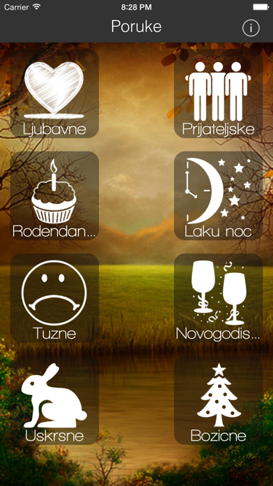 Screenshot #1 pour Poruke - Ljubavne, rođendanske, blagdanske i ostale prigodne poruke na jednom mjestu!