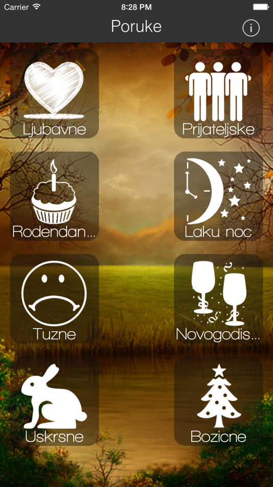 Poruke - Ljubavne, rođendanske, blagdanske i ostale prigodne poruke na jednom mjestu! - 1.0 - (iOS)