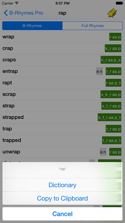 B-Rhymes Dictionary Pro screenshot-4