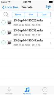 voice recorder - record memo.s from phone to dropbox iphone screenshot 1