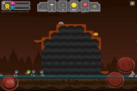 JD Zombie Hunter - Old School Platform Adventure Game! screenshot 4