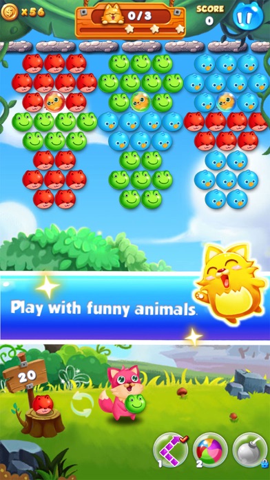 Bubble Cat Rescue screenshot 1
