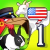 English for Kids - Play and Learn with Animals - includes fun language learning games and teaching activities for children