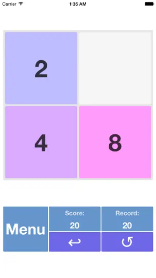 Скриншот 2048+++ на iPhone 3