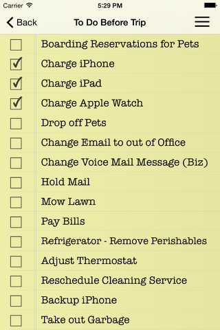 Essential Travel Checklist screenshot 3