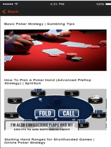 Screenshot #6 pour Poker Tips - Learn How to Play Poker