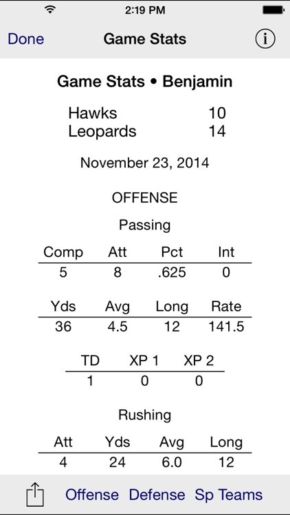 Stat Tap Football screenshot-4