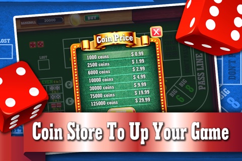 Atlantic City Craps Table PRO - Addicting Gambler's Casino Table Dice Game screenshot 3