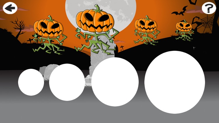 A Halloween Learning Game for Children with Cute Monsters and Ghosts
