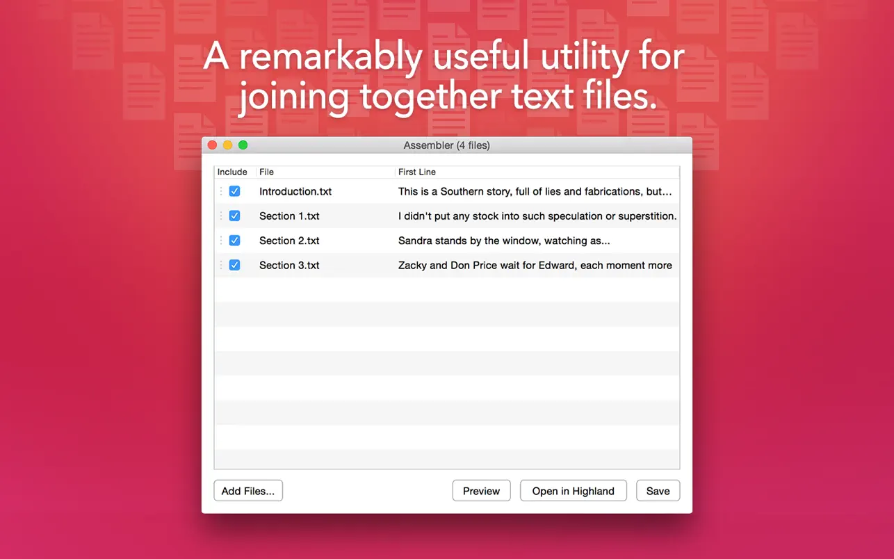 #1. Assembler (macOS) โดย: Quote-Unquote LLC