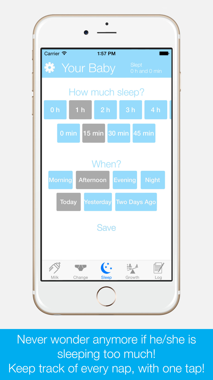 BabyDiary - Track the progress of your newborn baby