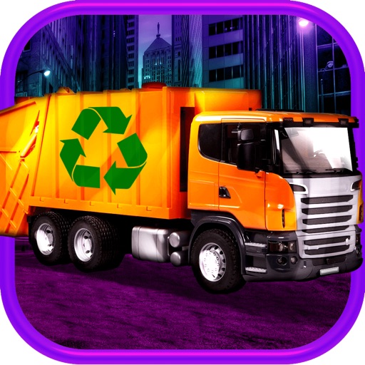 3D Garbage Truck Racing Game With Real City Racer Games And Police Cars FREE Icon