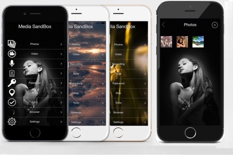 Media Sandbox - Hide your Secret Videos, Photos, Contacts, Map, Note Securely screenshot 3