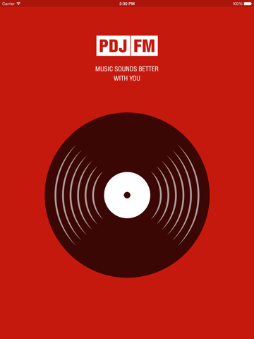 Radio broadcasts the best of electronic music - PROMODJ FM iPad screenshot 1 - Music app