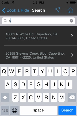 Transportation Services Mobile App – Airway Limo screenshot 2