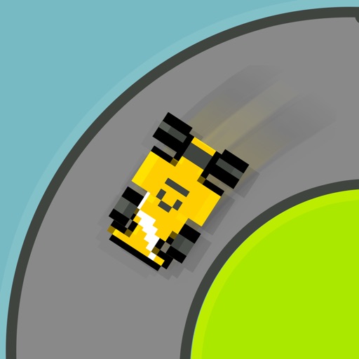 Squiggle Racer 8 Bit Old School Race Car Game iOS App