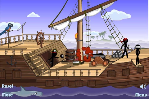 Pirate Ship Death - Stickman Edition screenshot 2