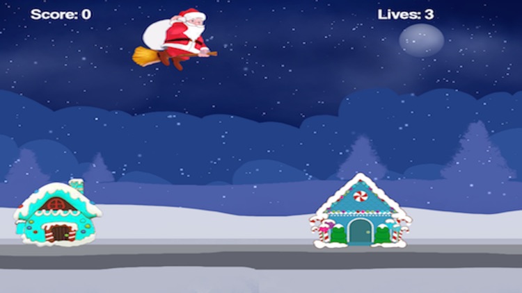 Santa On Broom - Help santa to distribute exciting gifts this year