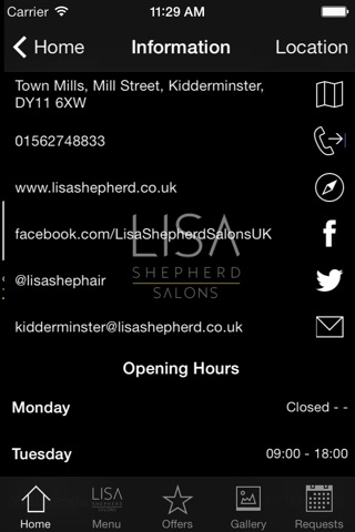 Lisa Shepherd Salon screenshot 3