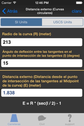 Roads Construction Calculator plus screenshot 2