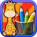 Kids Doodle  Animal Coloring Draw Book -  play my pet paint pad and color drawing farm games for the preschool kids