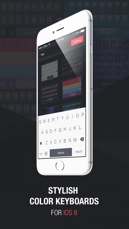 Color Keyboard Skins - Custom Keyboard Design Themes for iOS8