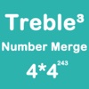 Number Merge Treble 4X4 - Sliding Number Block And Playing With Piano Sound