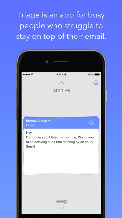 Triage: Email First Aid