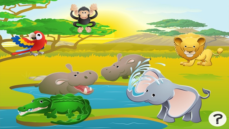Animals of the safari game for children: Learn for kindergarten, preschool or nursery school!