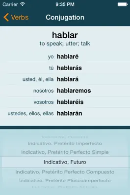 Game screenshot Spanish Verbs + apk