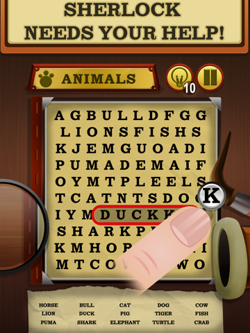 Screenshot #4 pour Sherlock's Notebook - Jeu de Mots Mêlés et Mots Mystères