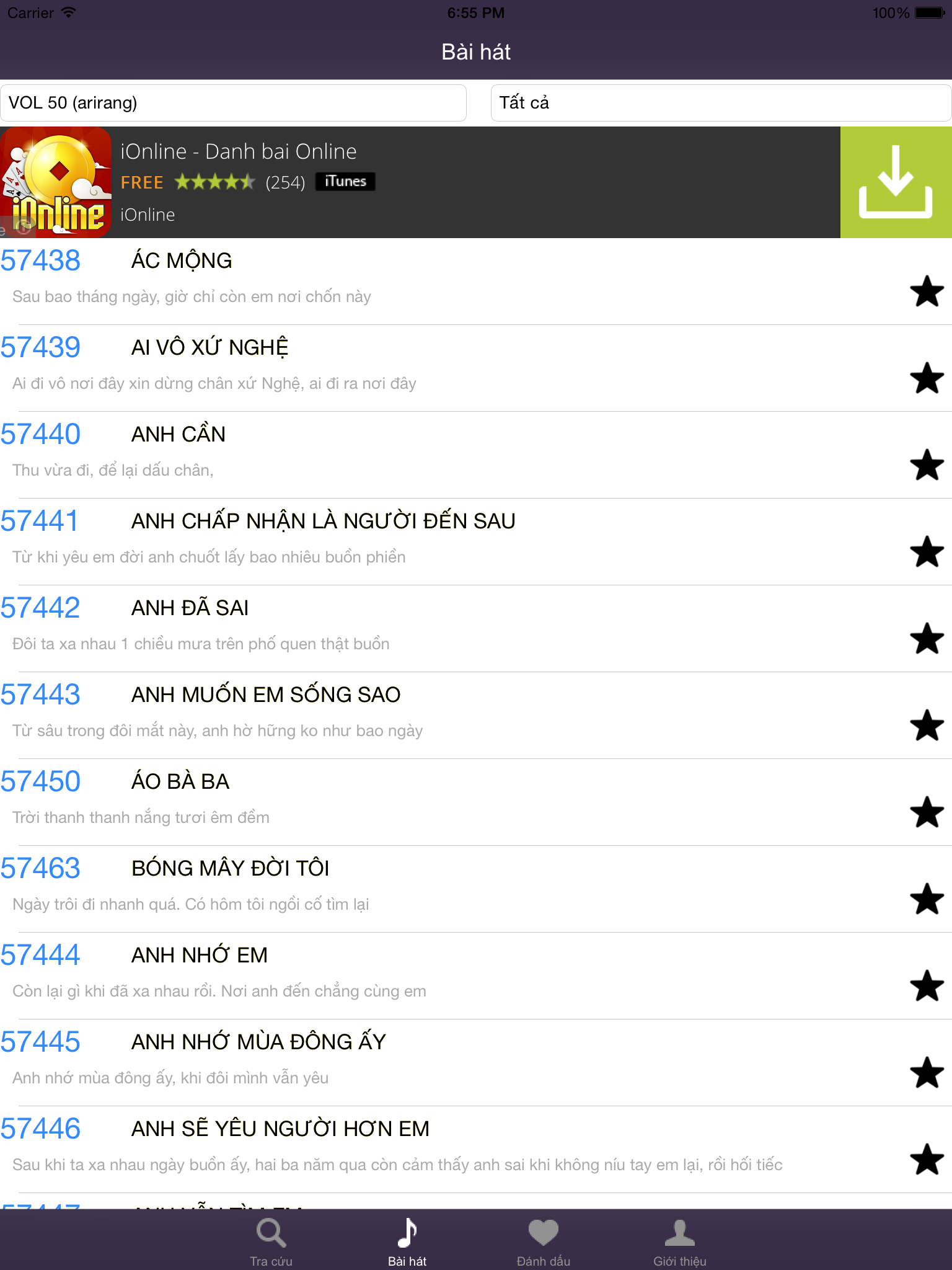 IKaraoke - Karaoke việt nam 7 số