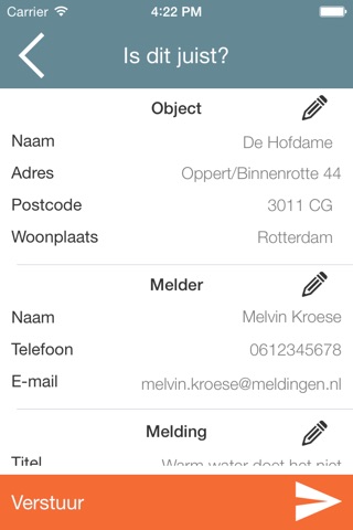 Condor Meldingen screenshot 2