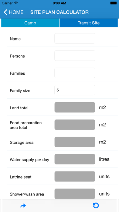 Screenshot #1 pour UNHCR Refugee Site Planning