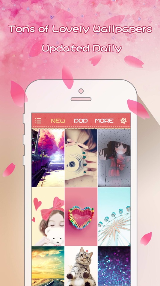 Girly Wallpapers - Adorable Backgrounds and Themes for iPhone and iPod touch - 1.2 - (iOS)