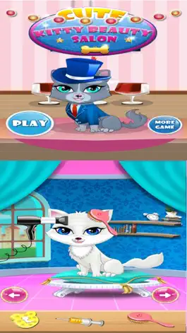 Game screenshot Спа салон и милые Kitty Cat Pet горячие моды одеваются apk