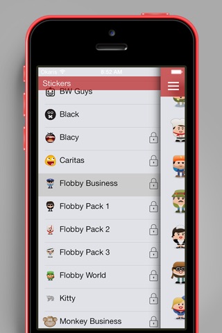 ChatMate - Stickers for Whatsapp, iMessage, Kik Messenger, Phone Line screenshot 2