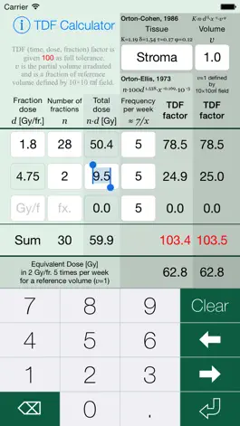 Game screenshot TDF Calculator apk