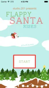 Flappy Santa Rises screenshot #1 for iPhone