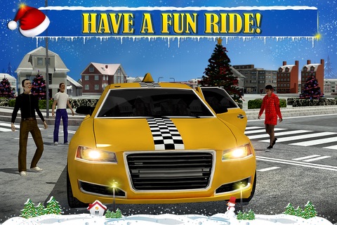 Christmas Taxi Duty 3D screenshot 2
