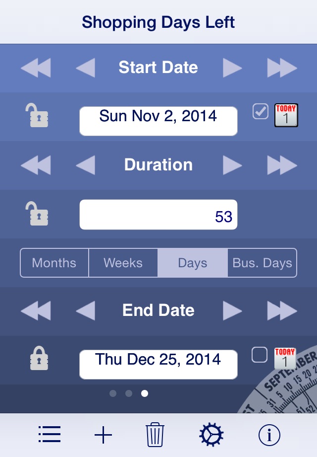 Date Wheel date calculator screenshot 2