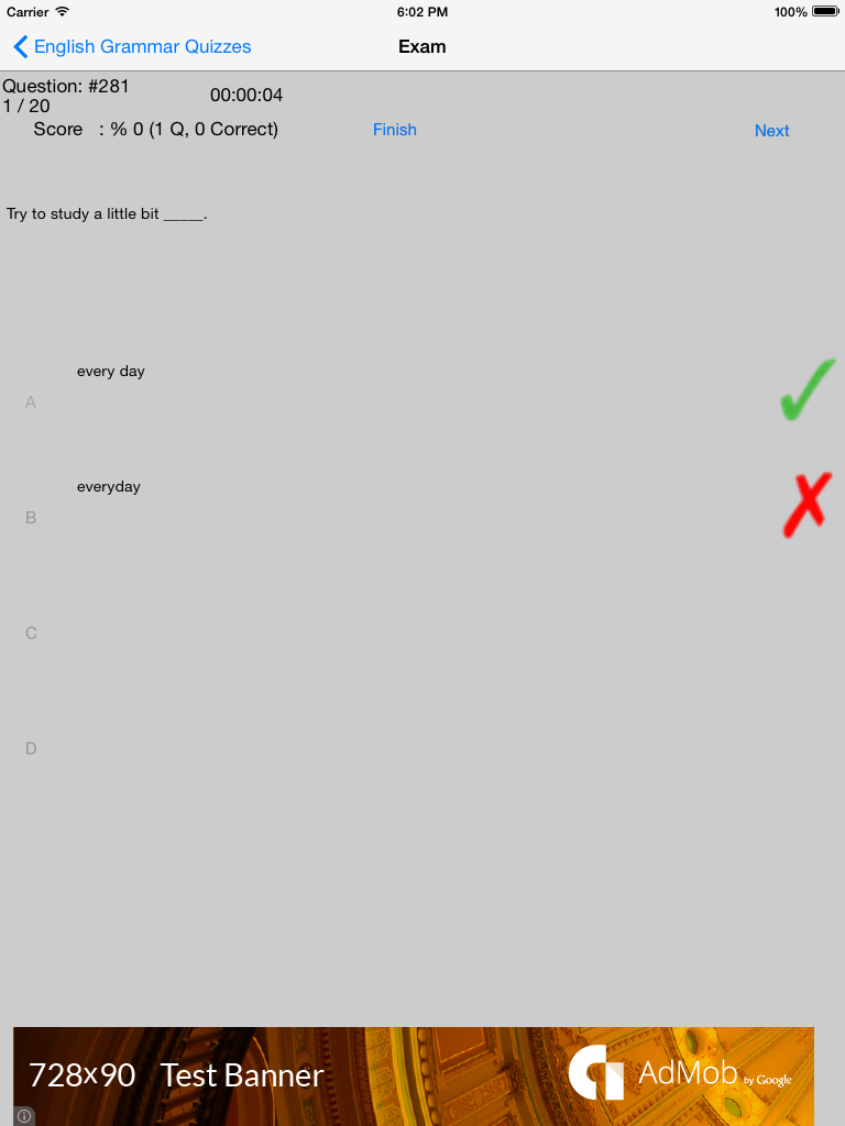 English Grammar Quizzes Lite screenshot 4
