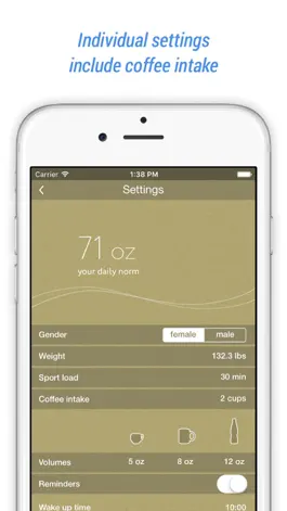 Game screenshot Water Tracker Plus: track your daily water intake apk