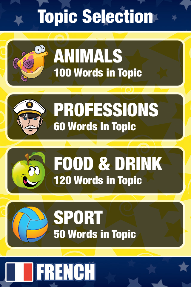 Learn French Words - Free Language Study App for Travel in France