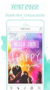 Font Over: Label text on photo screenshot #1 for iPhone