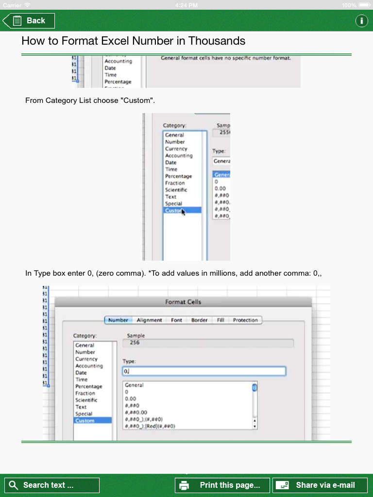 Guide for Microsoft Excel for Mac